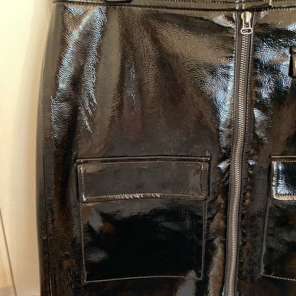 Brand new with tags: 1. State Patent leather crackle leather skirt! - Picture 5 of 8
